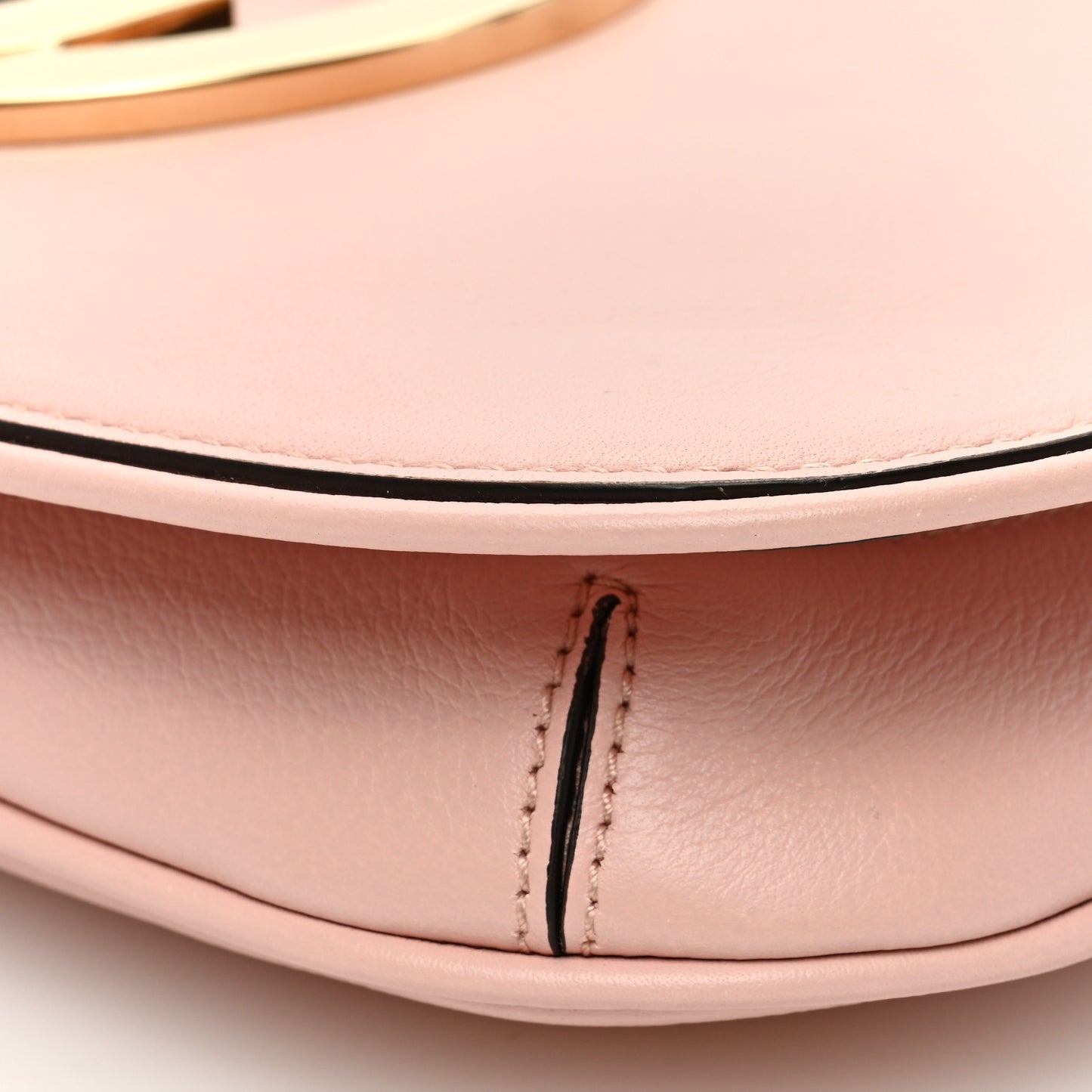Roxy Calfskin Blondie Chain Shoulder Flap Bag Powder Pink