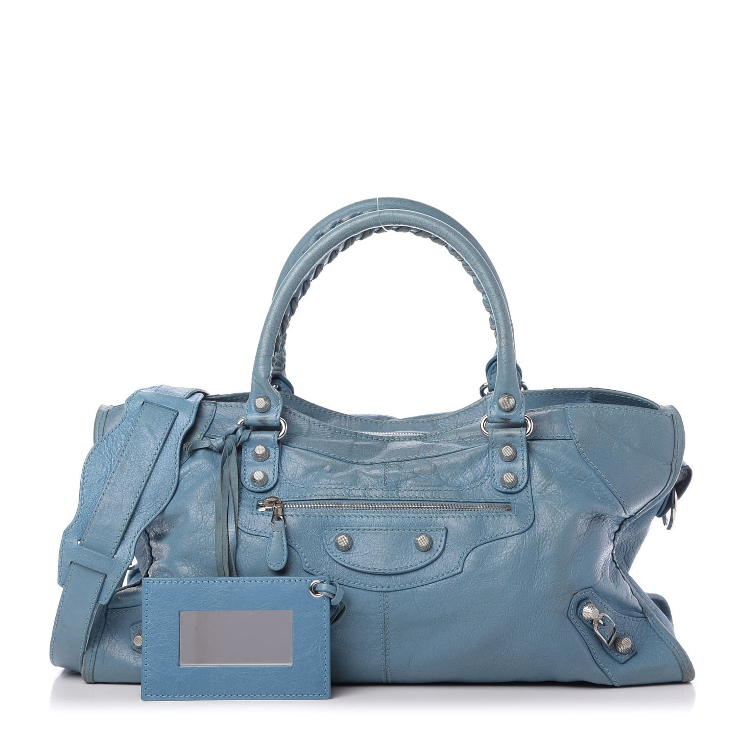 Agneau Giant 12 Silver Hardware Part Time Bleu Indigo