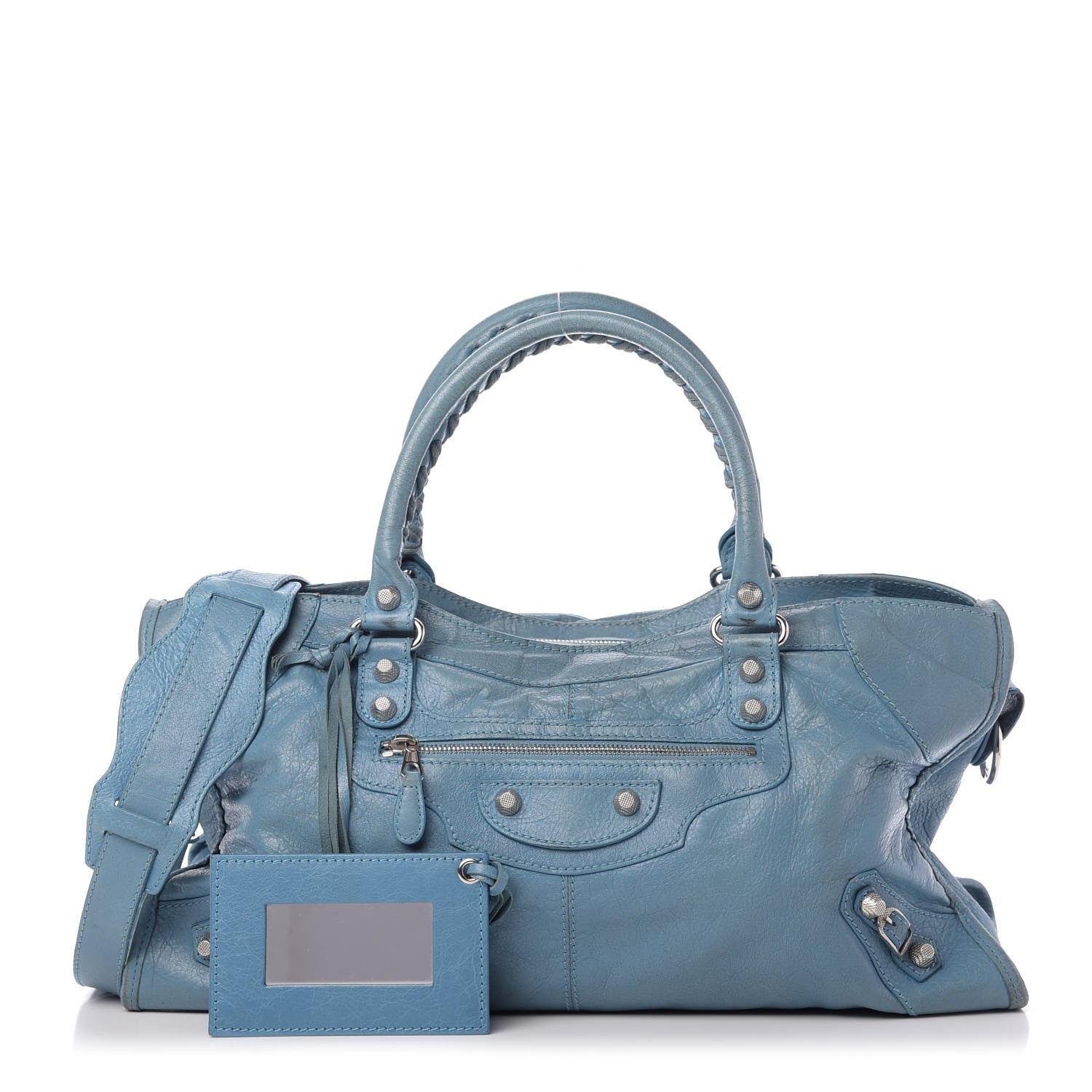 Balenciaga Agneau Giant 12 Silver Hardware Part Time Bleu Indigo 1 of 10