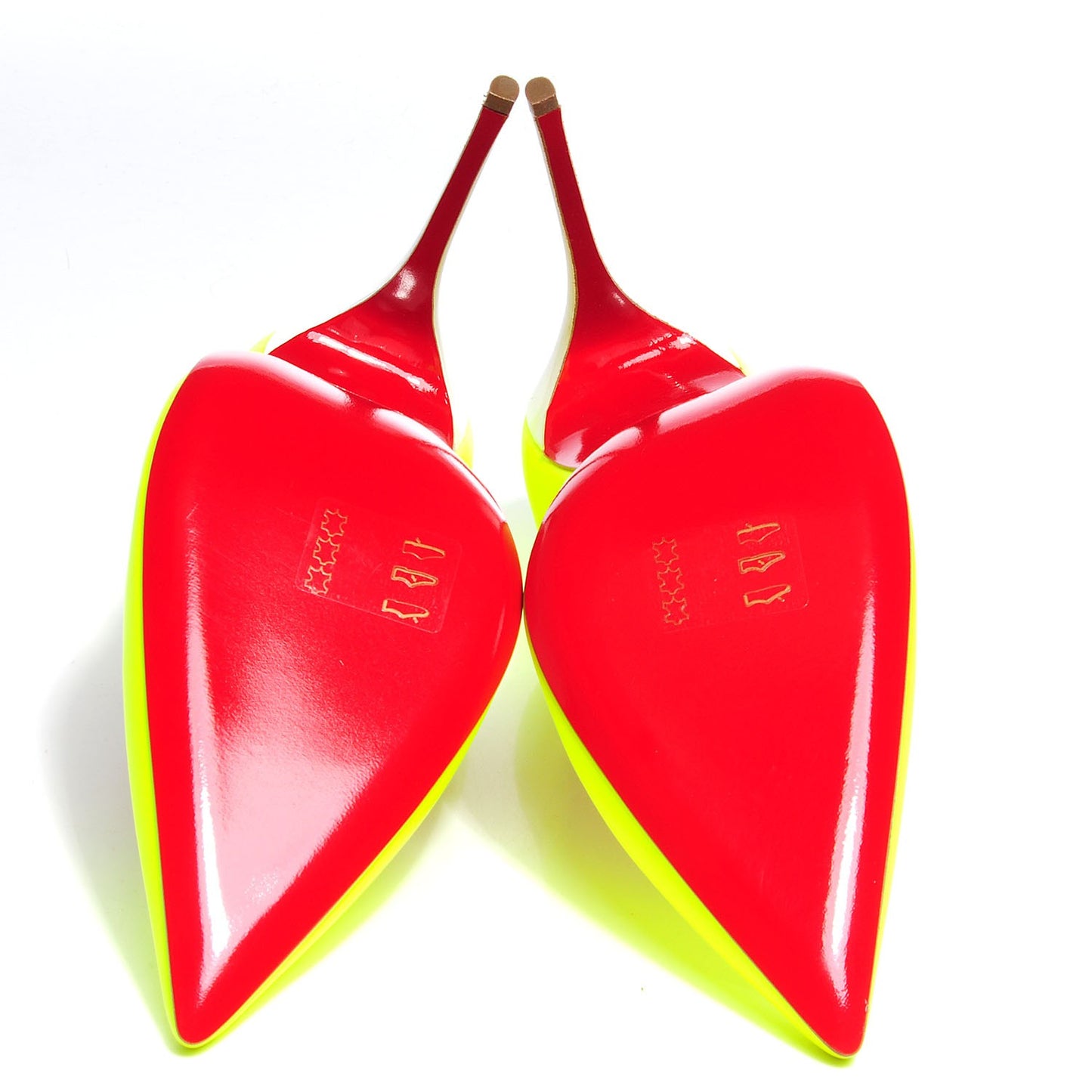 Matte Calfskin Jazz Calf Fluo So Kate 120 Pumps 40 Yellow White
