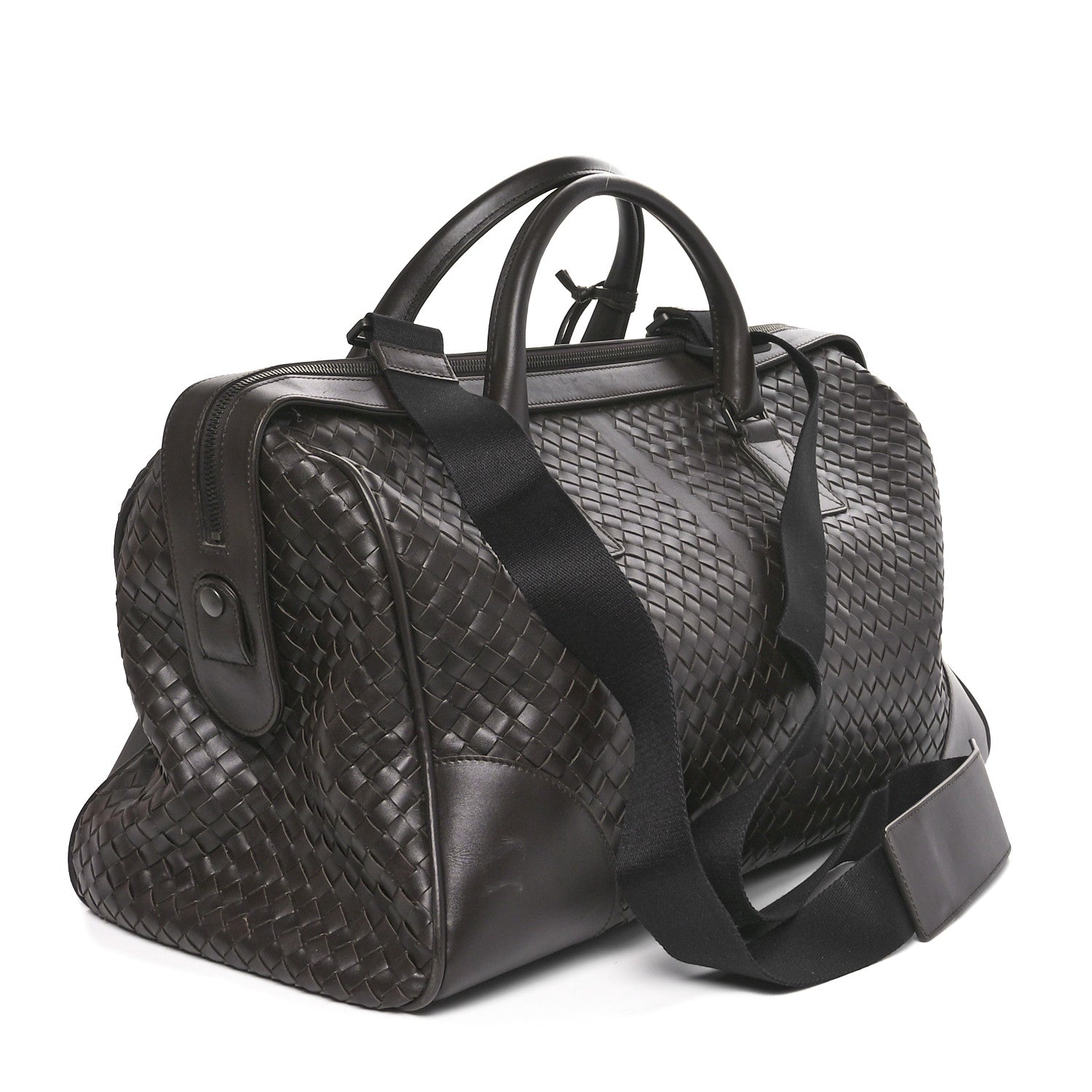 Bottega Veneta Nappa Intrecciato VN Large Duffel Ebano 2 of 12