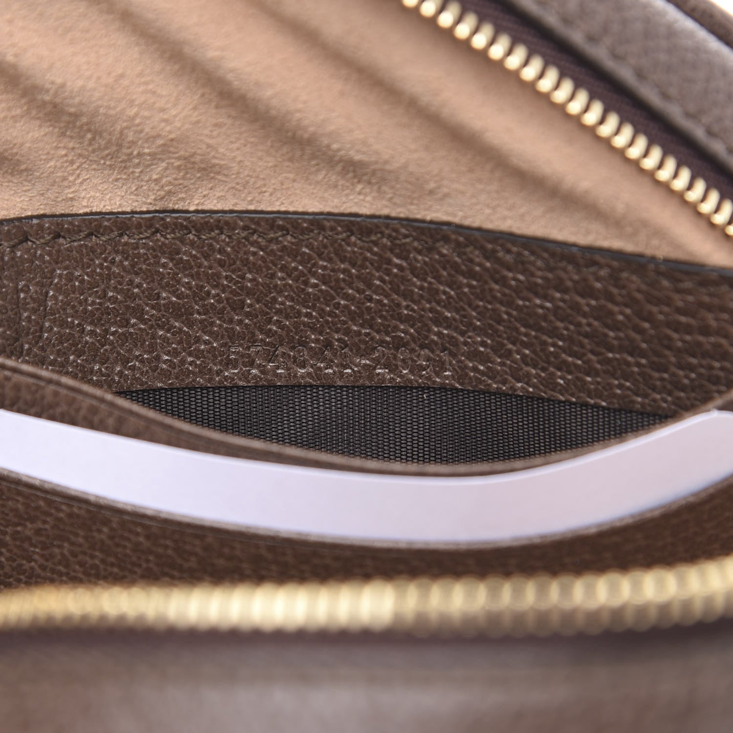 Gucci GG Supreme Monogram Web Ophidia Circle Wristlet Beige New Acero 6 of 10