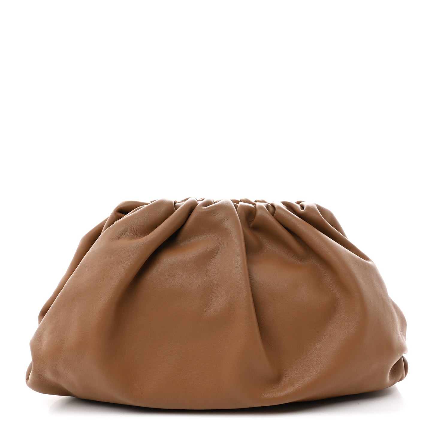 Smooth Butter Calf The Pouch Oversized Clutch Cammello