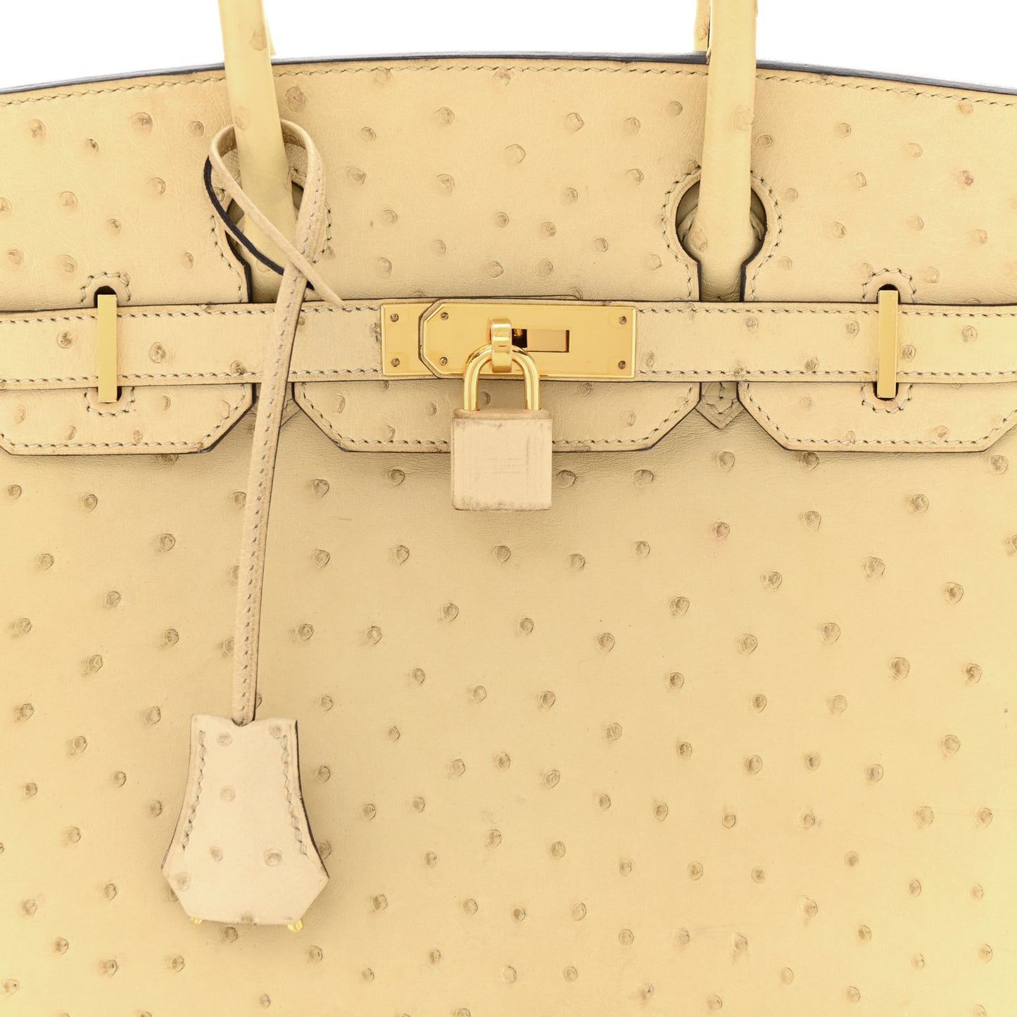 Ostrich Birkin 30 Parchemin