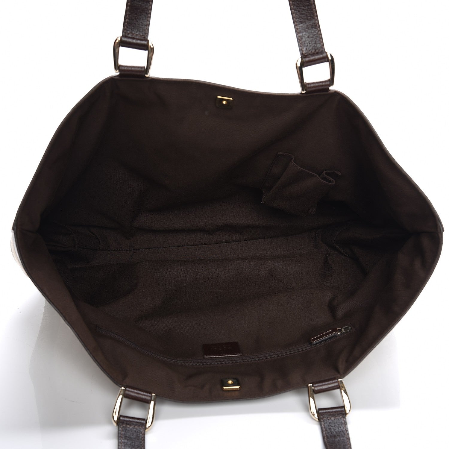 Gucci Monogram Large Abbey Tote Dark Brown 5 of 7