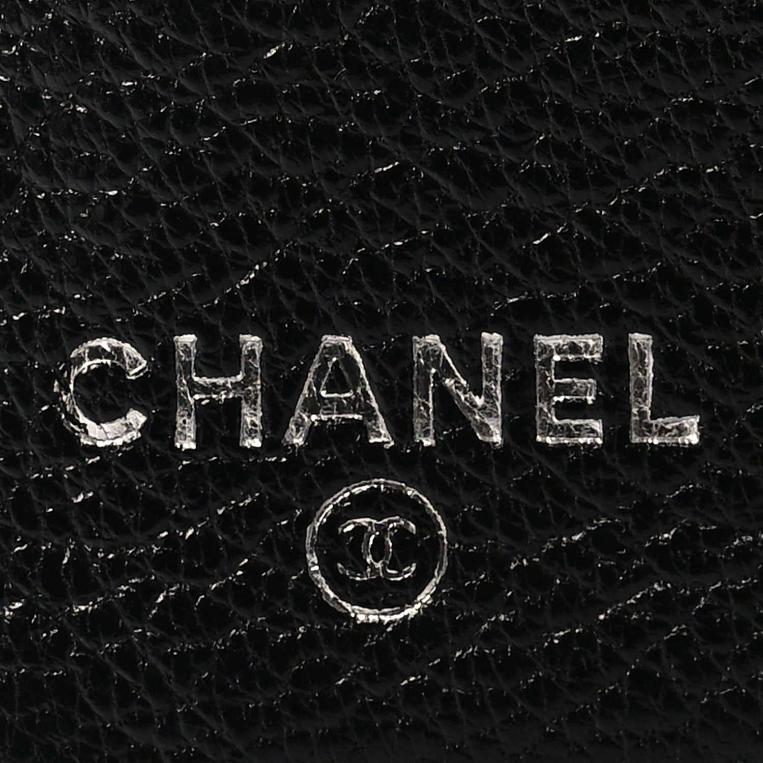 Chanel Metallic Calfskin Diamond Embossed Yen Wallet Grey 6 of 8