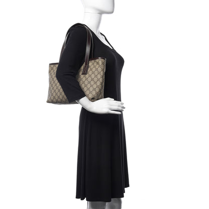 Gucci GG Supreme Monogram Small Joy Tote Dark Brown 2 of 10