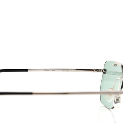 Louis Vuitton Metal Aviator Sunglasses Z1201W Blue 6 of 9