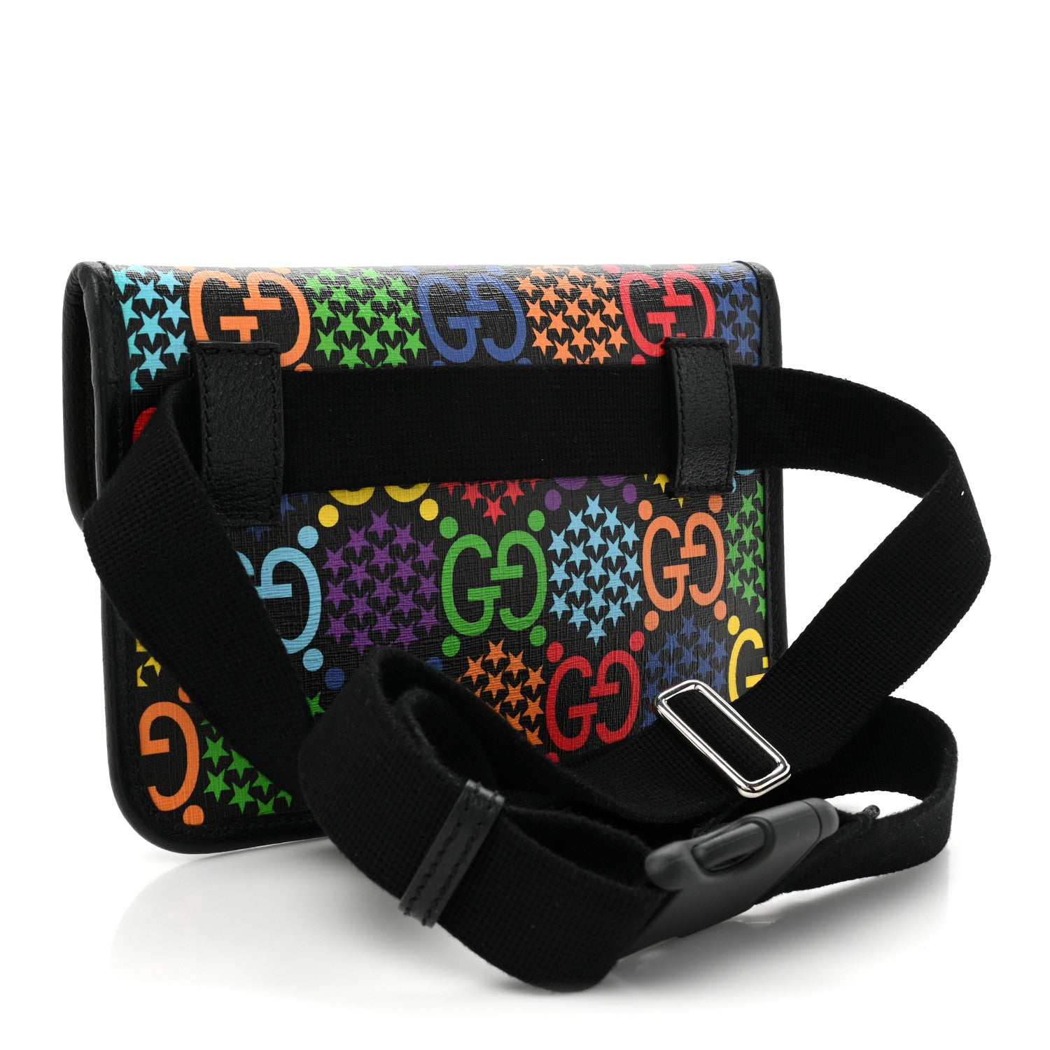 Gucci GG Supreme Monogram Psychedelic Slim Belt Bag Black 3 of 10