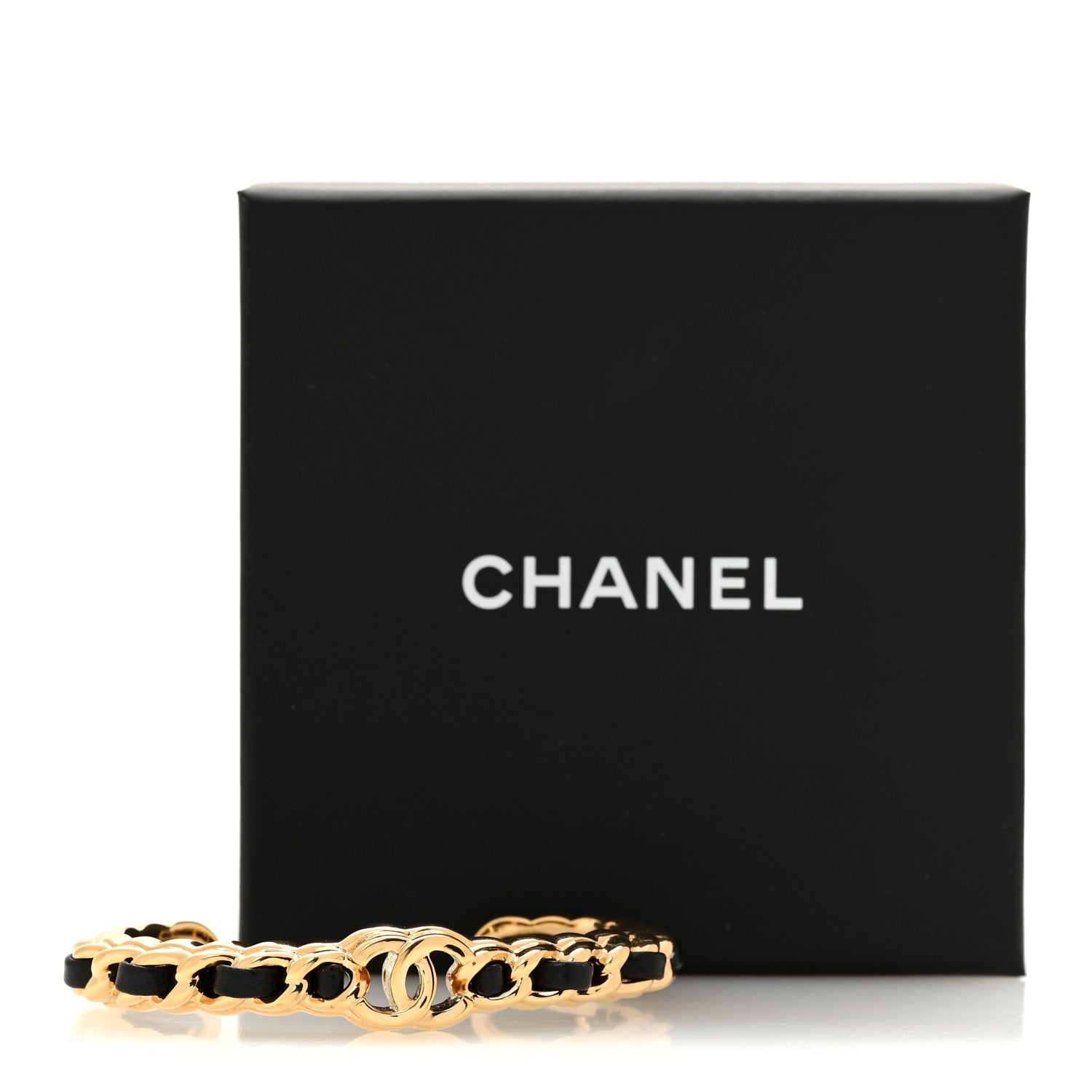 Chanel Lambskin CC Chain Bracelet M Black 5 of 5
