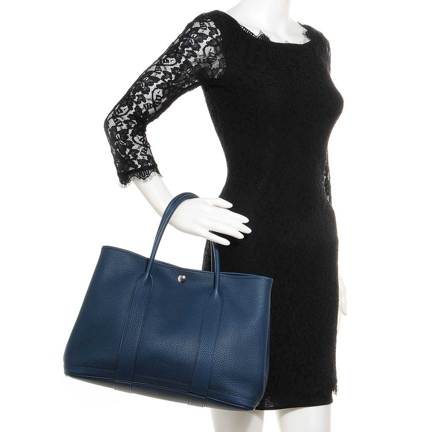 Veau Negonda Garden Party MM 36 Bleu de Prusse