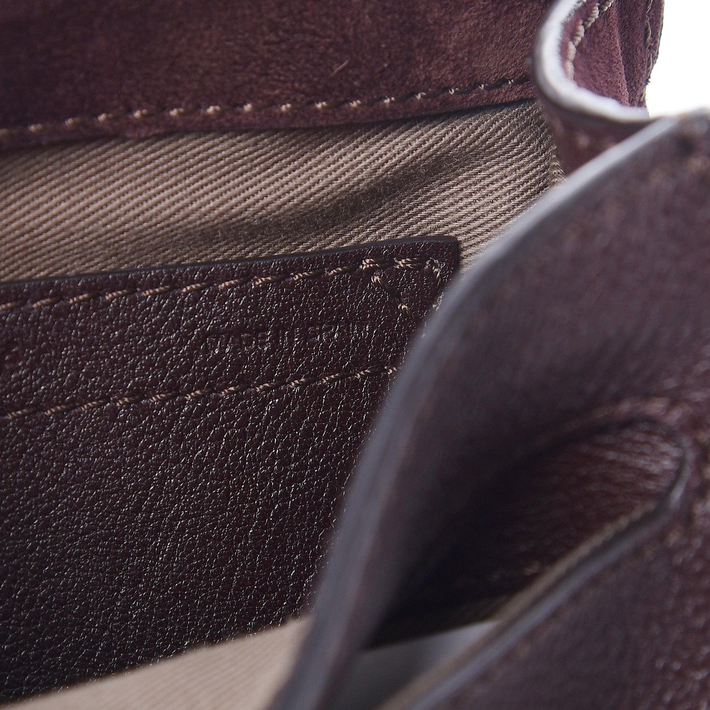 Suede Calfskin Braided Mini Marcie Round Crossbody Bag Carbon Brown