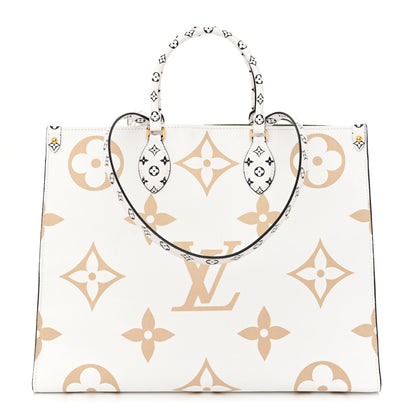 Louis Vuitton Monogram Giant Onthego GM Kaki Beige 1 of 10