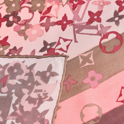 Louis Vuitton Silk Monogram Arty Square Scarf Pale Pink 4 of 4