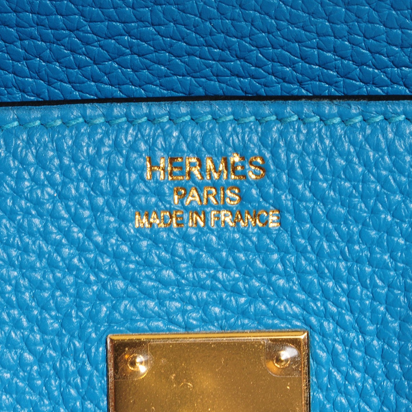 Togo Birkin 35 Turquoise