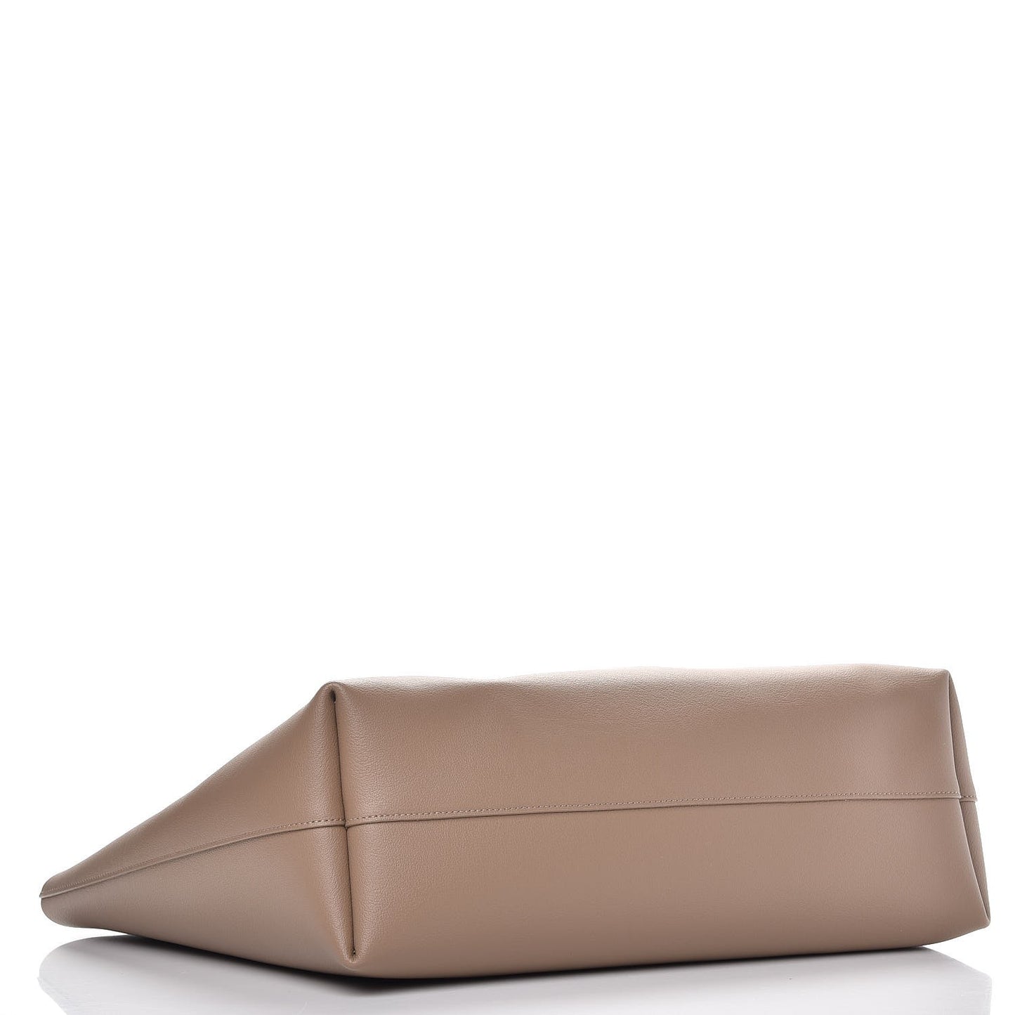 Calfskin Large Shopping Tote Light Taupe