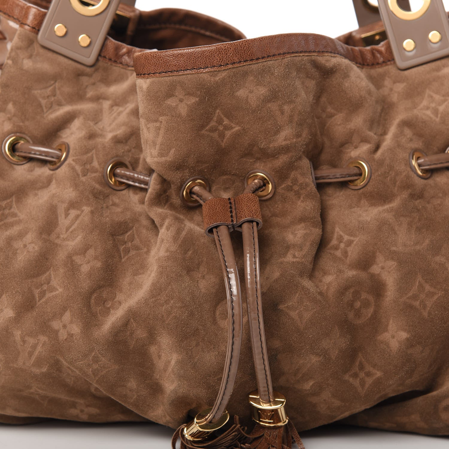 Louis Vuitton Suede Patent Monogram Irene Brown 10 of 10