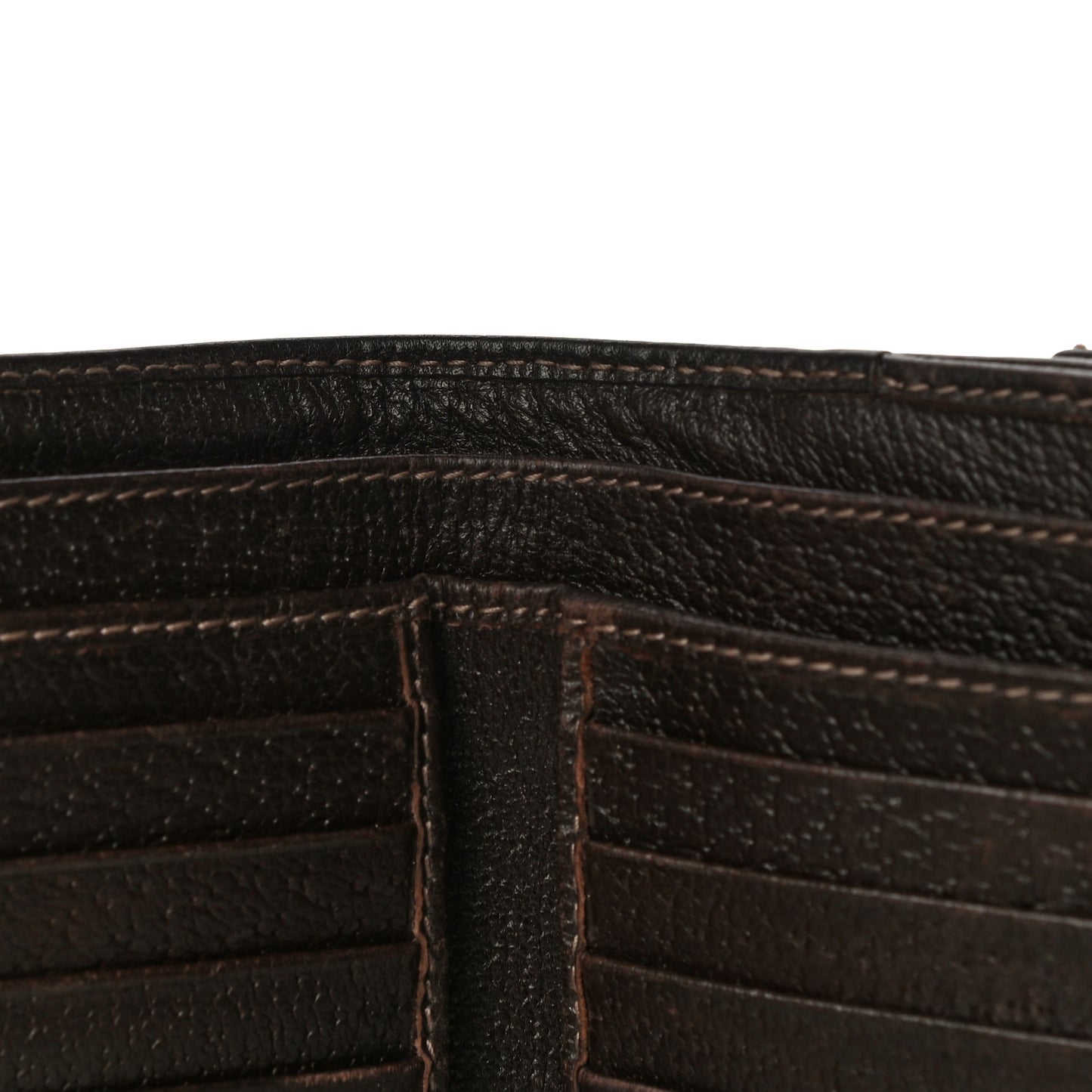 Monogram D Ring Compact Wallet Dark Brown