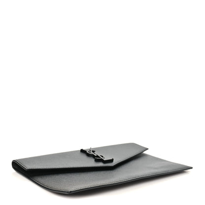 Saint Laurent Grain De Poudre Uptown Pouch Black 4 of 8