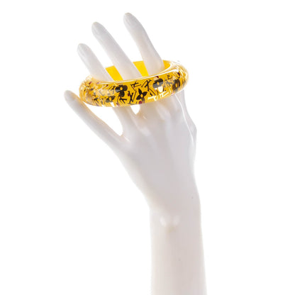 Louis Vuitton Resin Swarovski Medium Inclusion Bracelet GM Yellow 2 of 4