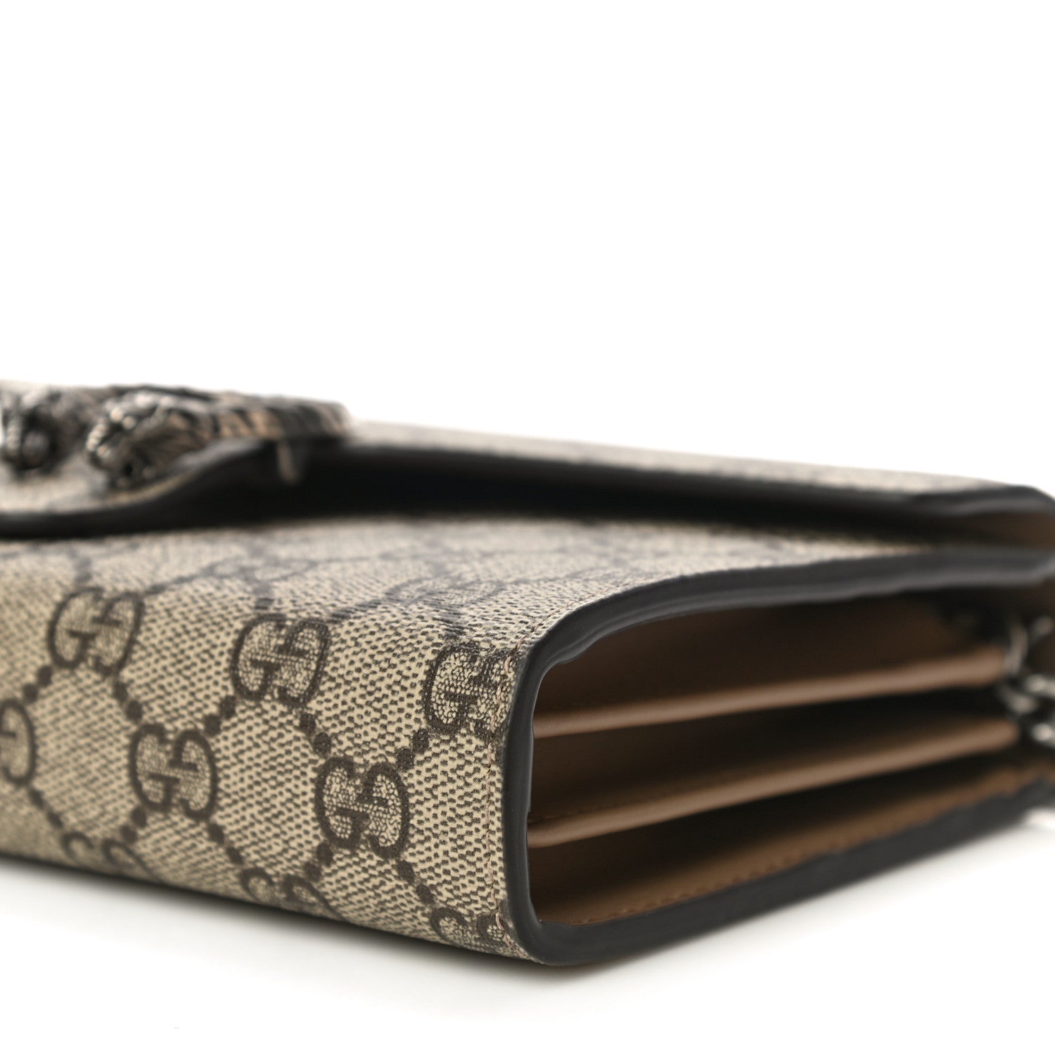 Gucci GG Supreme Monogram Mini Dionysus Chain Wallet Beige Taupe 10 of 11