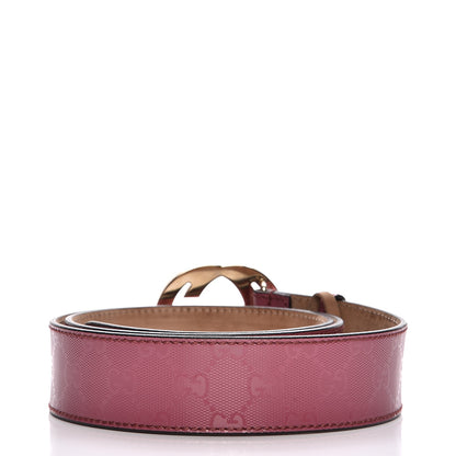 Gucci Imprime Monogram Interlocking G Belt 100 40 Rose Blush 3 of 9