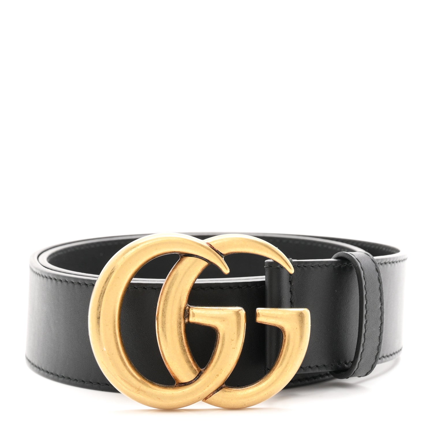Gucci Calfskin Double G 40mm Belt 75 30 Black 1 of 5