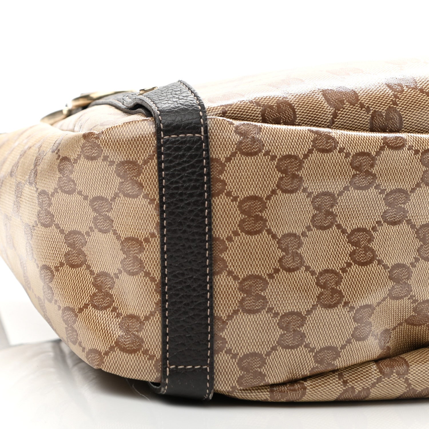 Gucci Crystal Monogram Medium Abbey Shoulder Bag Dark Brown 9 of 16