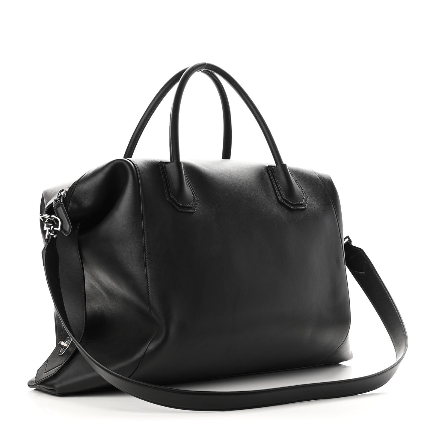Smooth Calfskin Large Soft Antigona Black