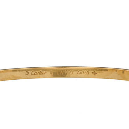 Cartier 18K Yellow Gold Small LOVE Bracelet 16 3 of 7