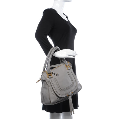 Chloe Calfskin Medium Marcie Satchel Cashmere Grey 2 of 10