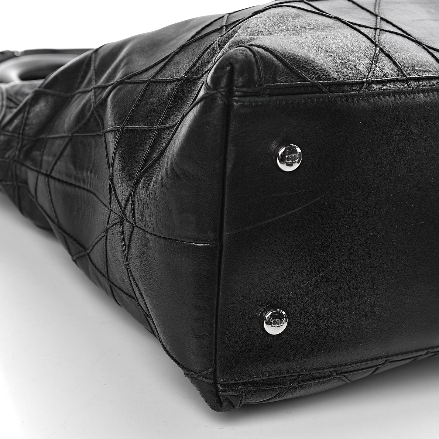 Lambskin Cannage Medium Granville Tote Black