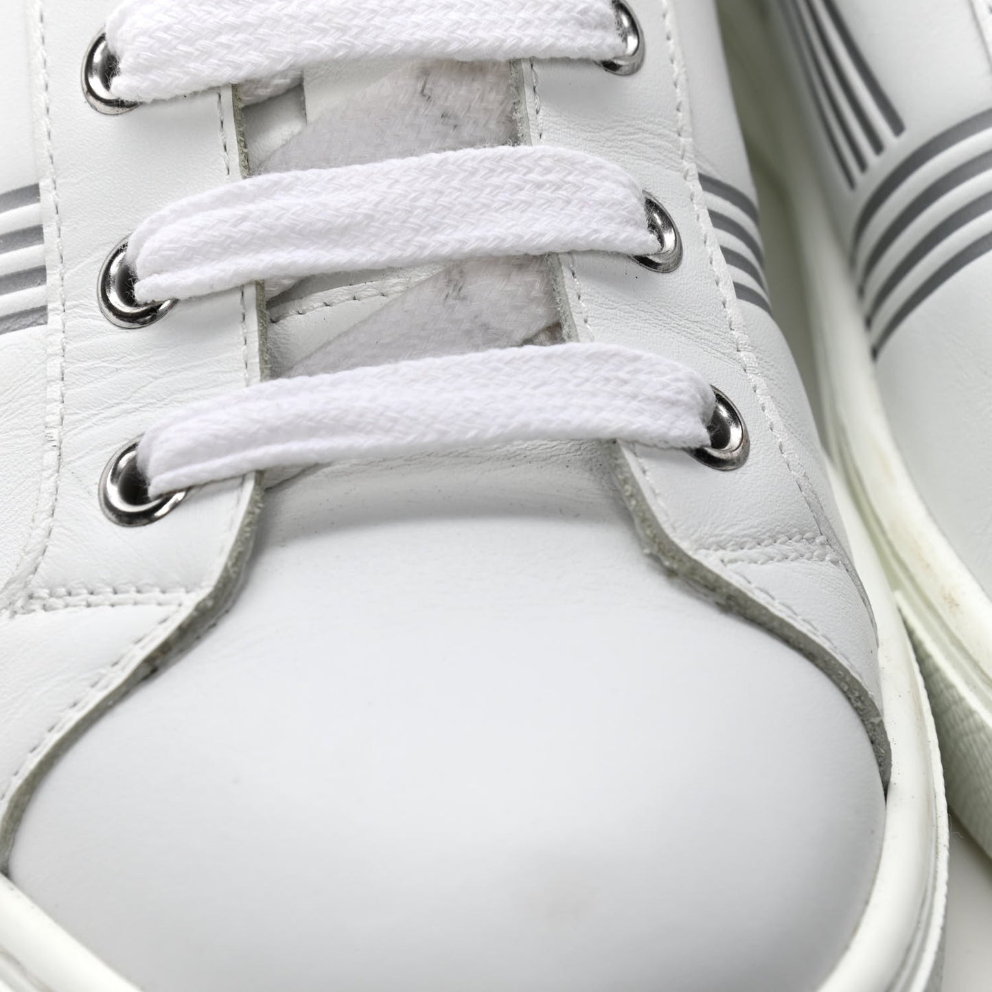 Nappa Womens Avantage Sneakers 38 White Argent