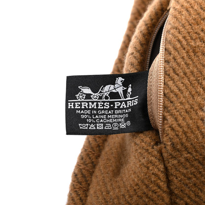 Hermes Wool Cashmere Avalon Pillow PM Ecru Camel 3 of 3