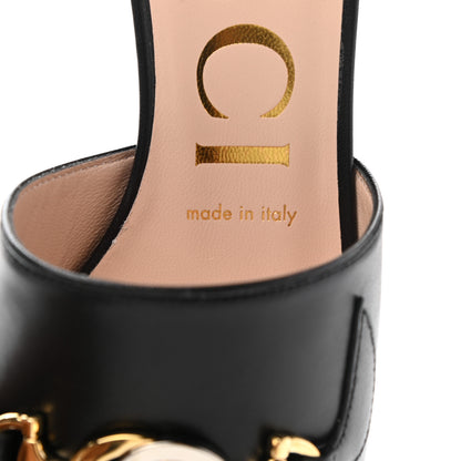 Gucci Malaga Kid Zumi Mid Heel Slide Sandals 36.5 Black 8 of 11