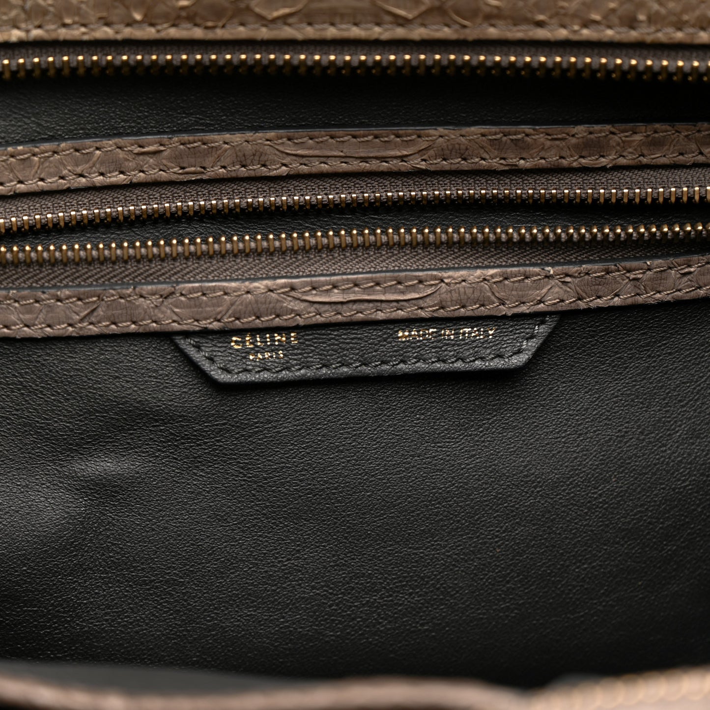 Snakeskin Mini Luggage Grey