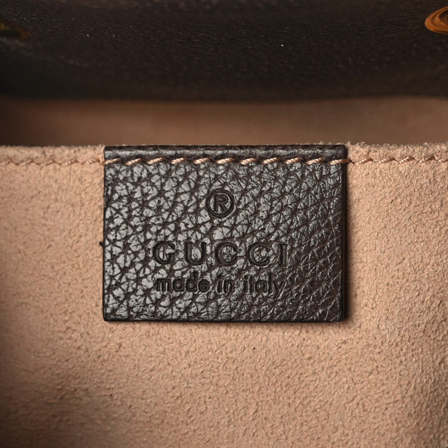 Gucci GG Supreme Monogram Web Small Ophidia Bucket Bag Brown 5 of 11