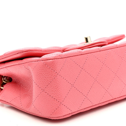 Chanel Iridescent Caviar Quilted Mini Rectangular Flap Pink 9 of 11