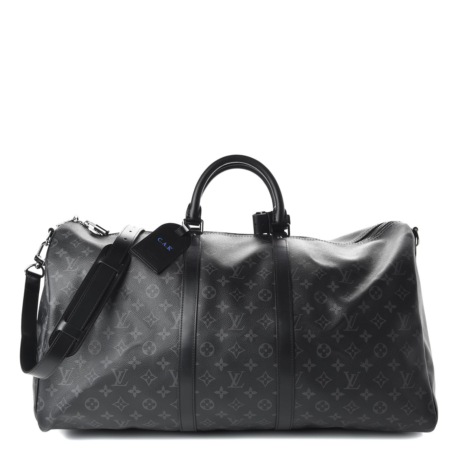 Louis Vuitton Monogram Eclipse Keepall Bandouliere 55 1 of 8