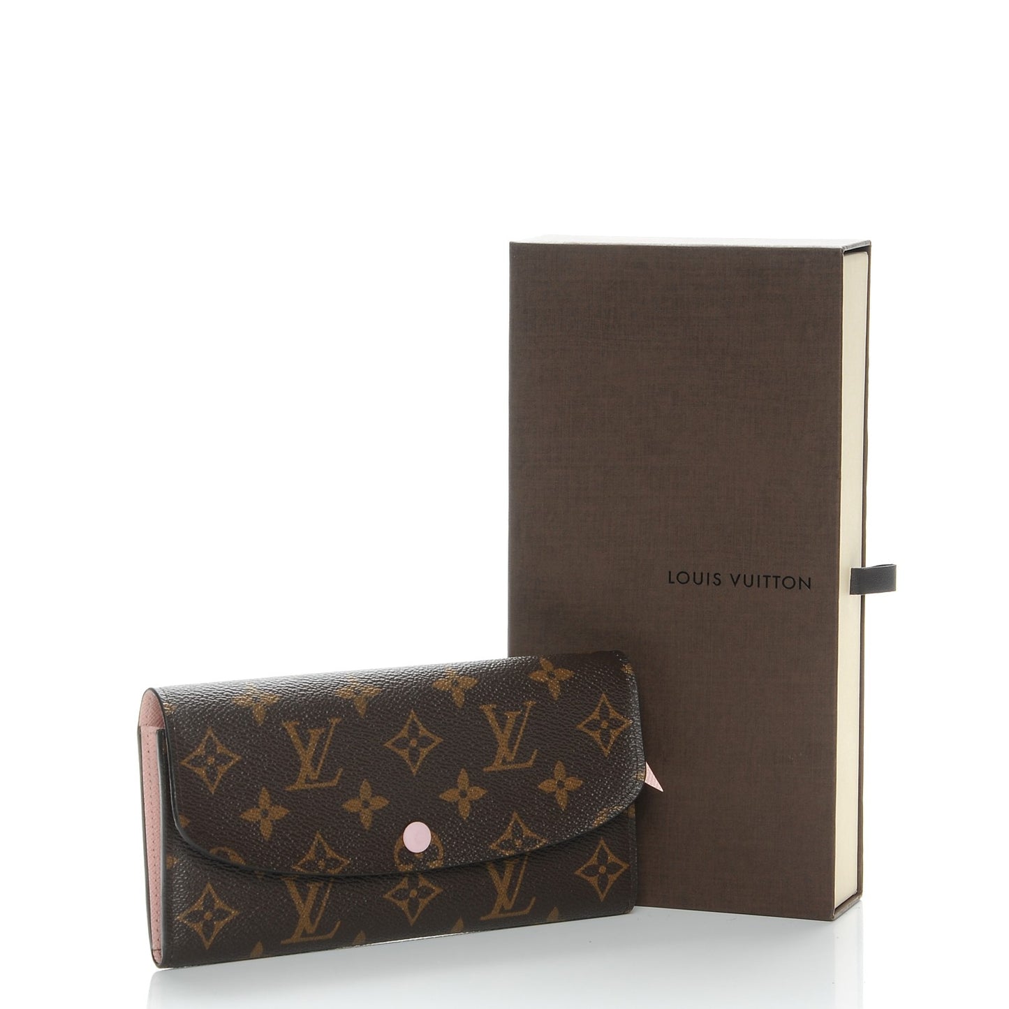 Monogram Emilie Wallet Rose Ballerine