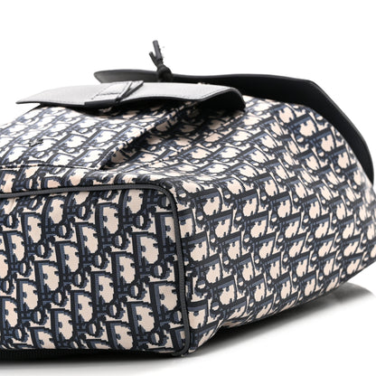 Christian Dior Technical Fabric Oblique Motion Backpack Blue 10 of 10