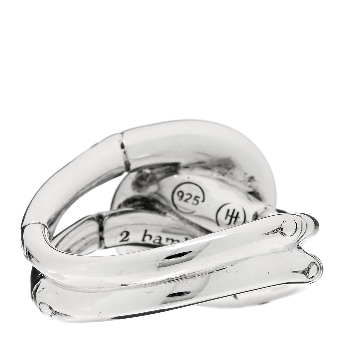 Sterling Silver Pearl Bamboo Ring 54 7