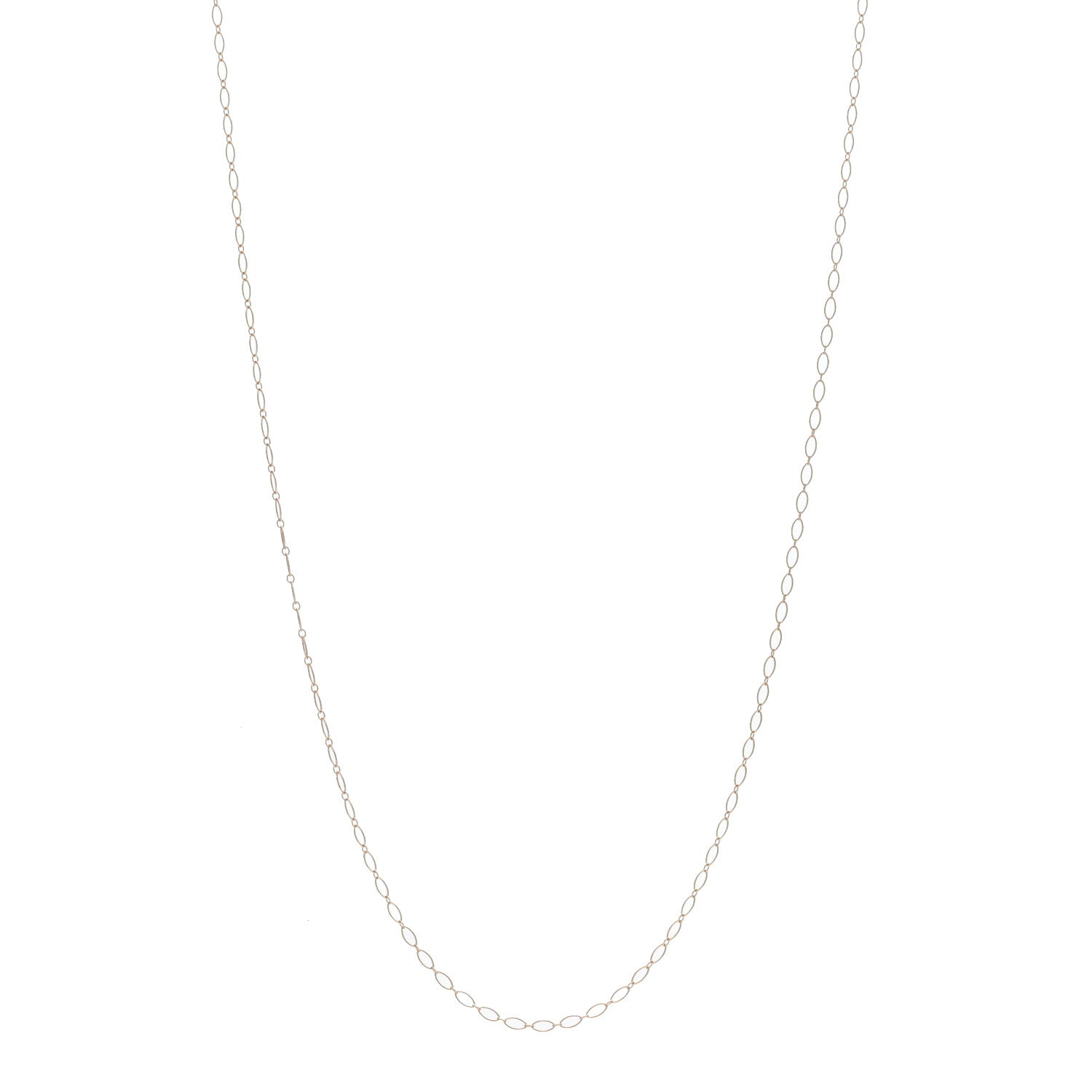 Tiffany 18K Rose Gold Oval Link Chain Necklace 30" 1 of 4