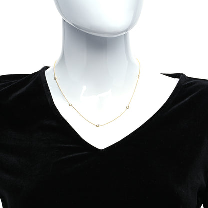 Roberto Coin 18K Yellow Gold Diamond .23ctw Diamonds By The Inch Five Station Necklace 2 of 6