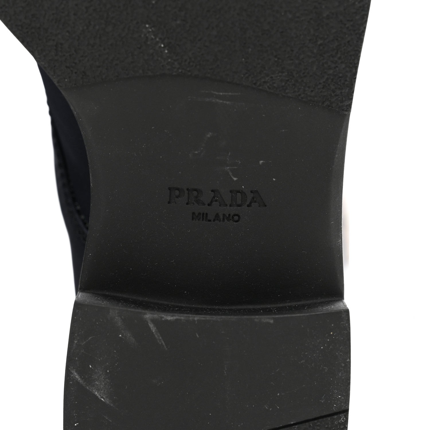Prada Re-Nylon Spazzolato Rois Metal Triangle Logo Tall 50mm Combat Boots 36 Bleu 6 of 8