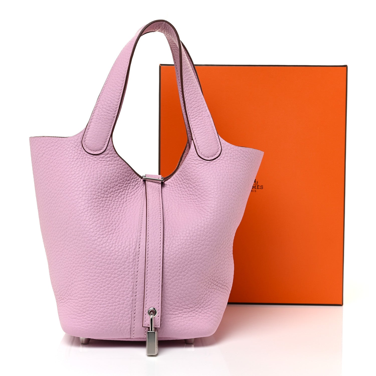 Hermes Taurillon Clemence Picotin Lock 18 PM Mauve Sylvestre 10 of 10