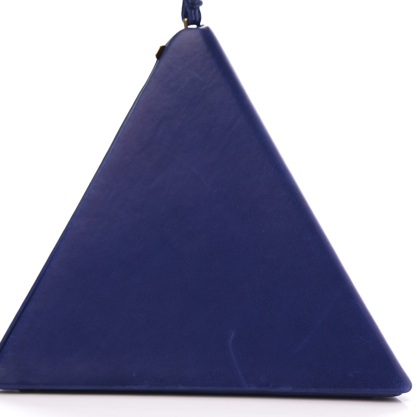 Lambskin Pyramid Clutch Blue