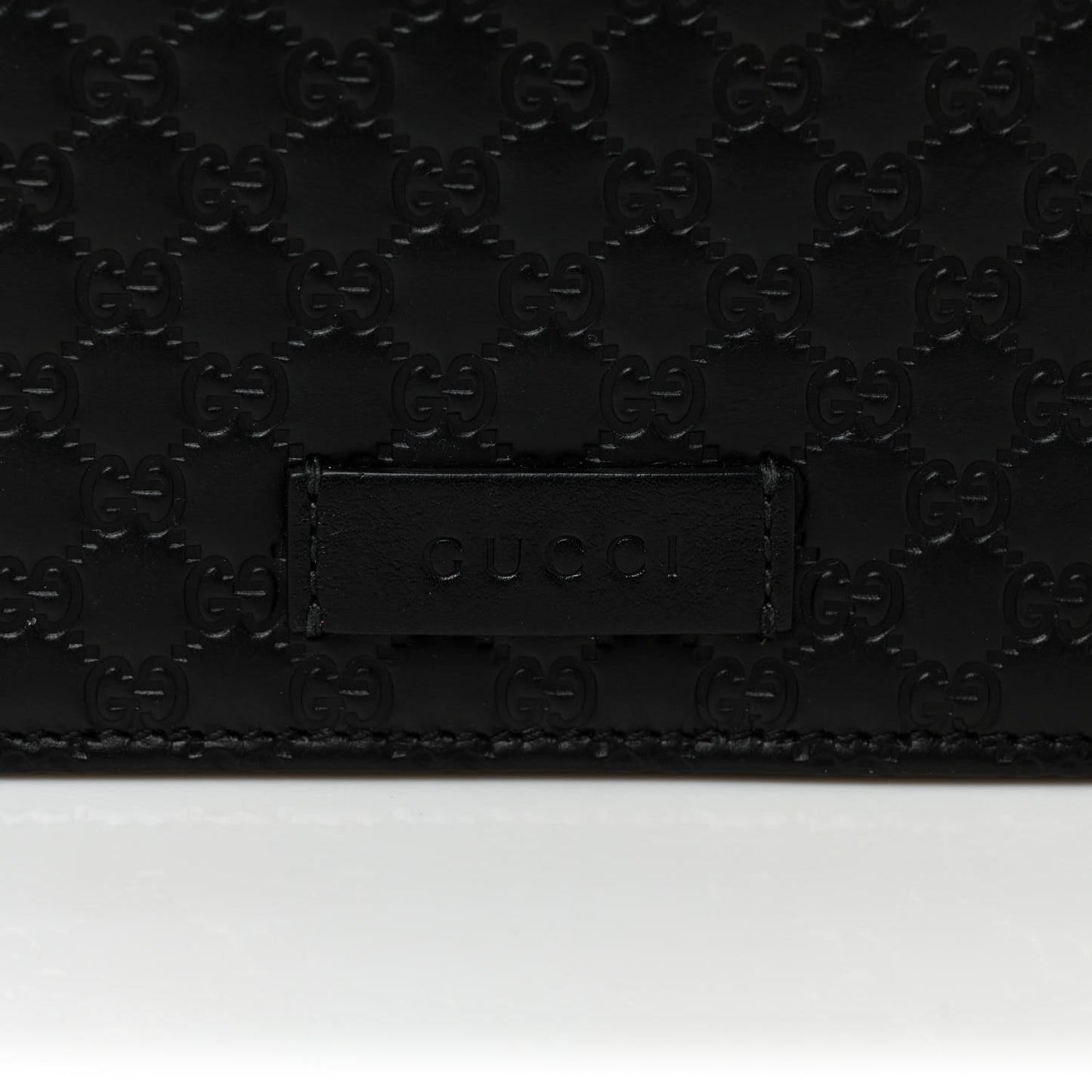 Microguccissima Crossbody Wallet Black