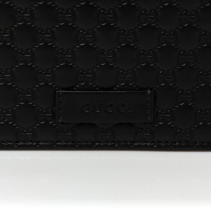 Gucci Microguccissima Crossbody Wallet Black 11 of 12
