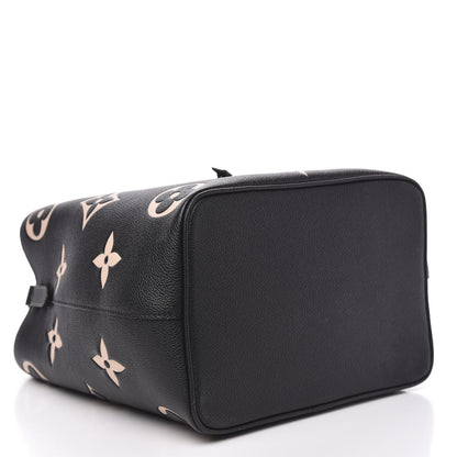 Louis Vuitton Empreinte Monogram Giant Neonoe MM Black Beige 5 of 9